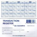 12 Check registers for Personal Checkbook - Checkbook Ledger Transaction Registers Log for Personal or Business Bank Checking Account, Saving Account, Deposit, Credit Card, and Large Booklet