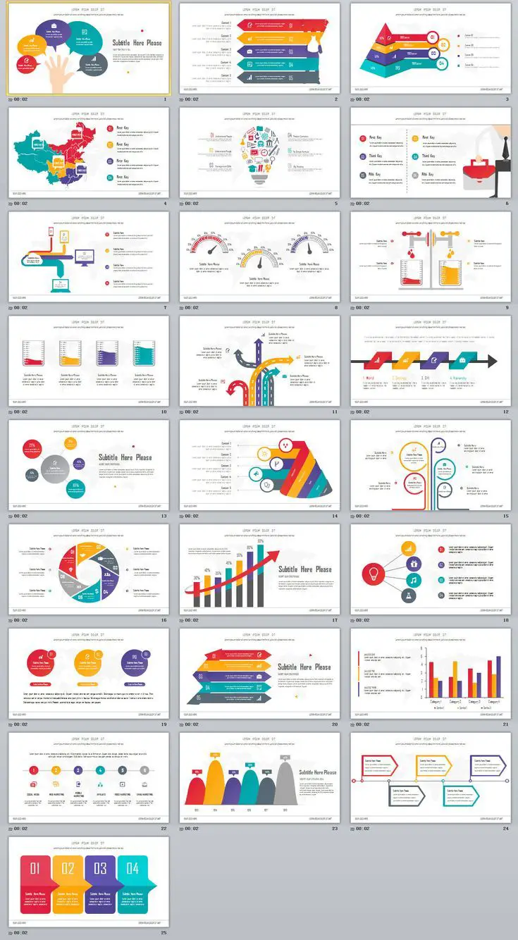 25+ Best Slide Infographic PowerPoint templates