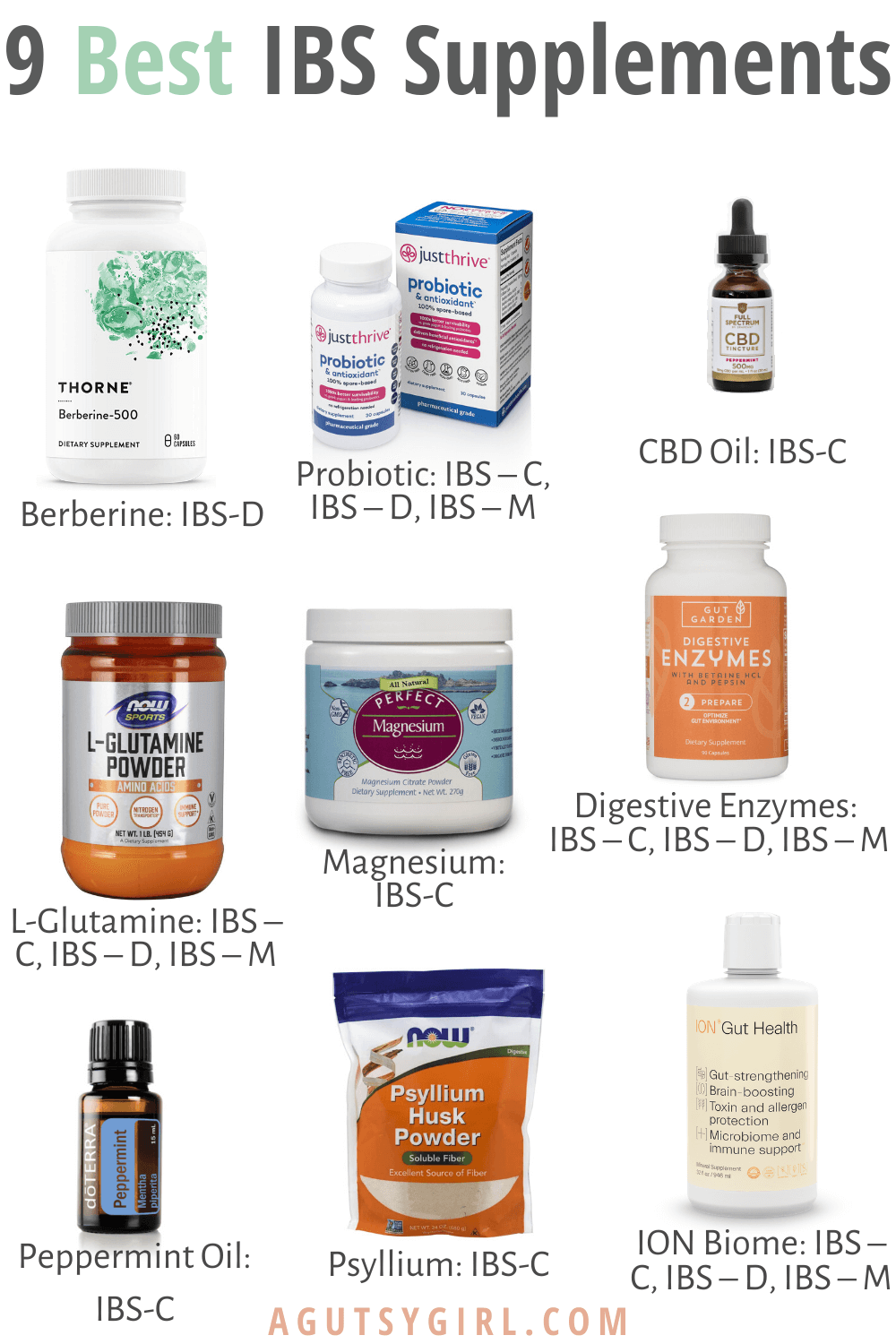 9 Best IBS Supplements - A Gutsy Girl