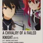 A Chivalry of a Failed Knight Minimalist Poster