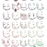 A reference on drawing chibi faces :3