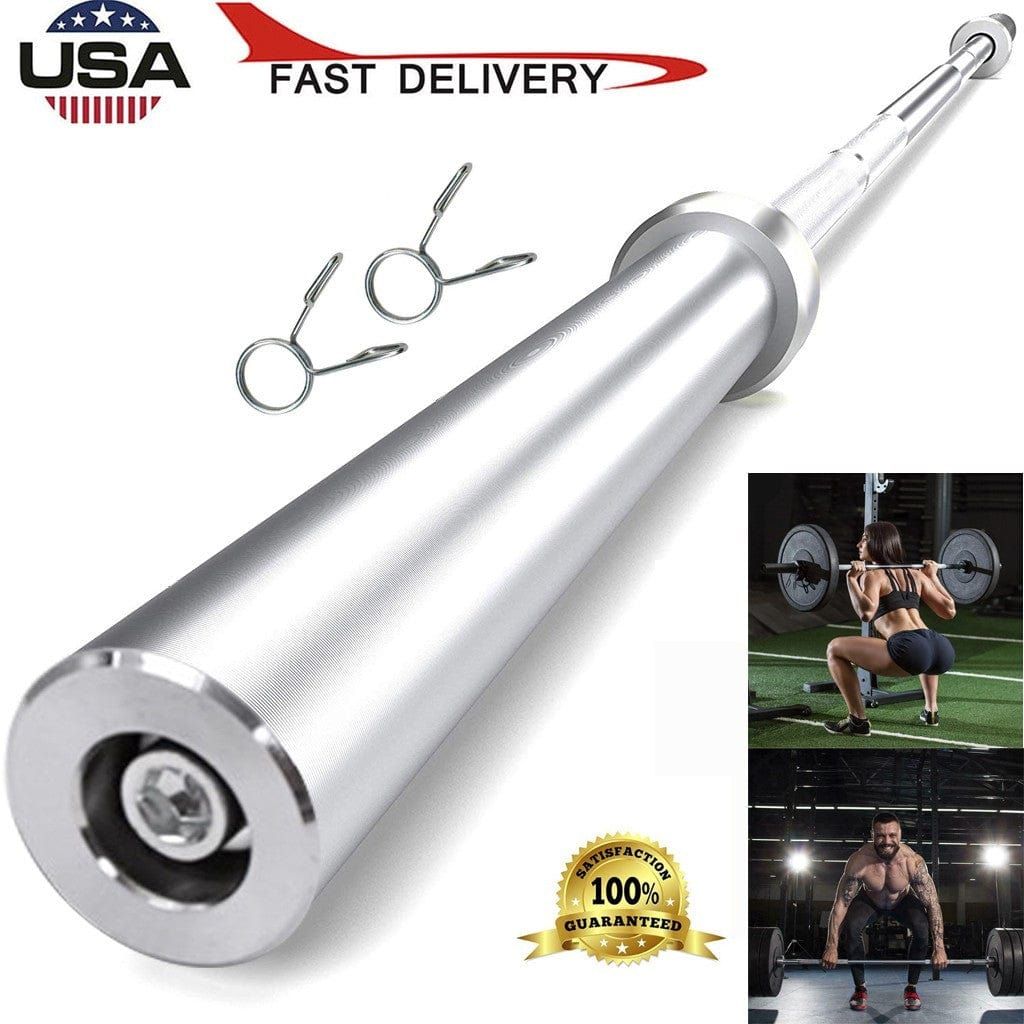 Allrj 6Ft Olympic Barbell - Silver