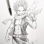 Birdy C. //            90s kid on Instagram: “Here's a #Natsu drawing from today. Should I draw more #Fairytail?  Just playin', shouldn't even be a question.. Note to self: after all…”