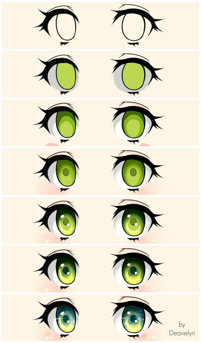 Cute green eyes Steps by Maruvie on DeviantArt