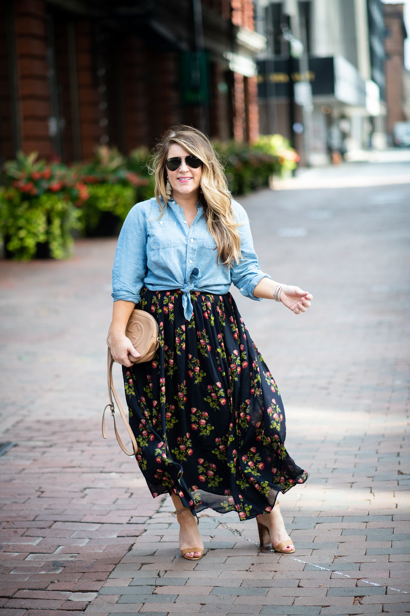 Floral Maxi Skirt | Fashion | Coffee Beans and Bobby Pins