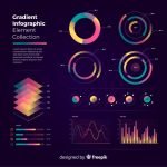 Free Vector | Collection of infographic elements in flat design