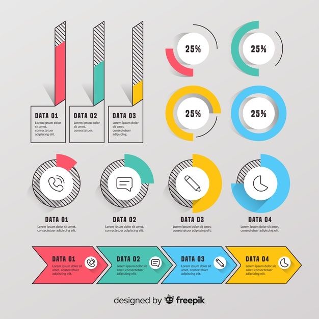 Free Vector | Infographic element collection flat design