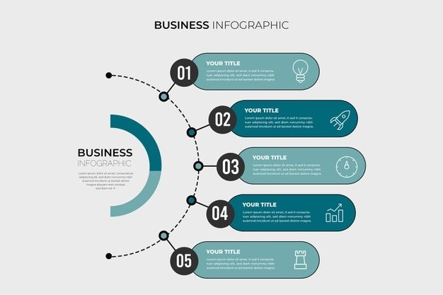 Free Vector | Minimalist business info graphic