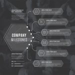 Free Vector | Monochromatic business infographic