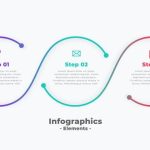 Free Vector | Steps modern circular connecting infographic template
