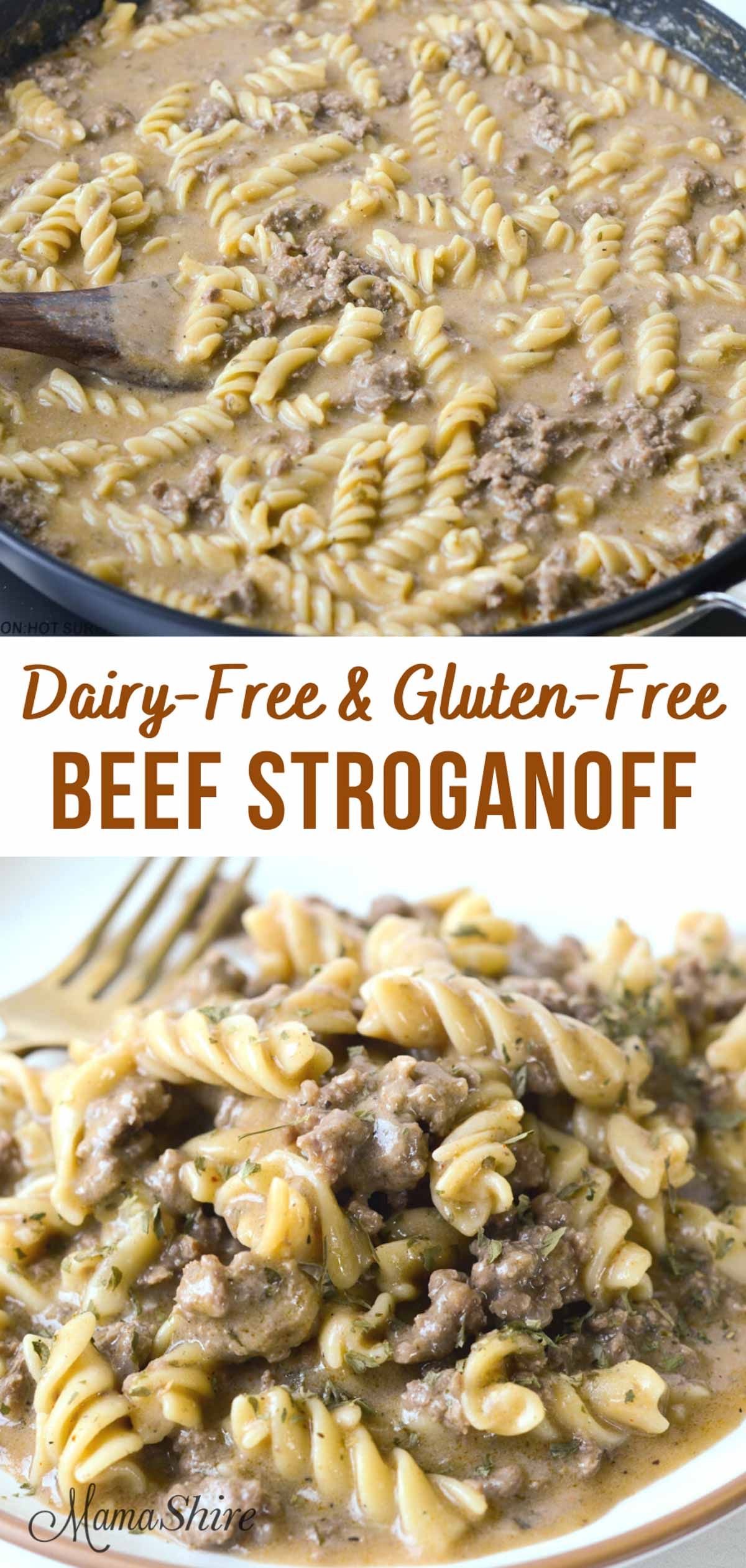 Gluten-Free Beef Stroganoff (Dairy-Free)