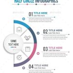 Half Business Circle Infographics (4 Steps)