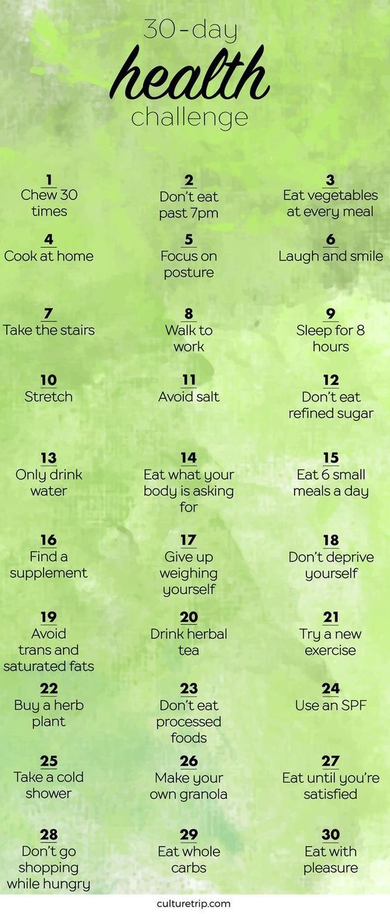 Health Challenge For 30 Days