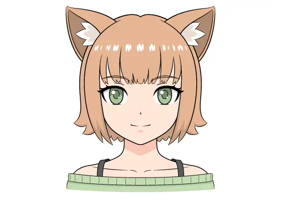 How to Draw Anime Cat Girl Ears Step by Step