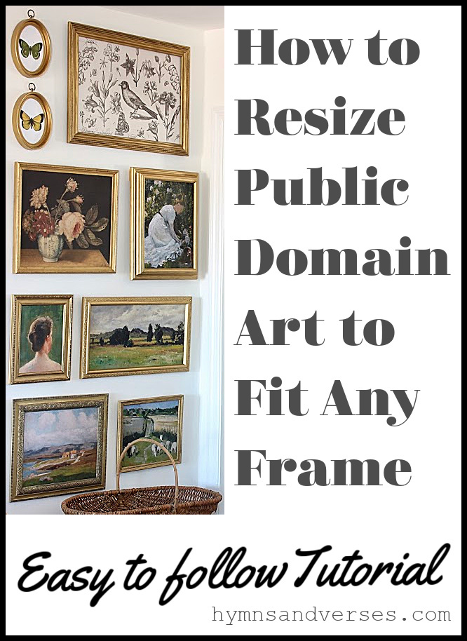 How to Resize Public Domain Art to Fit Any Frame