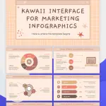 Kawaii Interface for Marketing Infographics