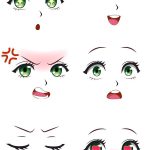 Manga Expression Anime Girl Facial Expressions Eyes Mouth
