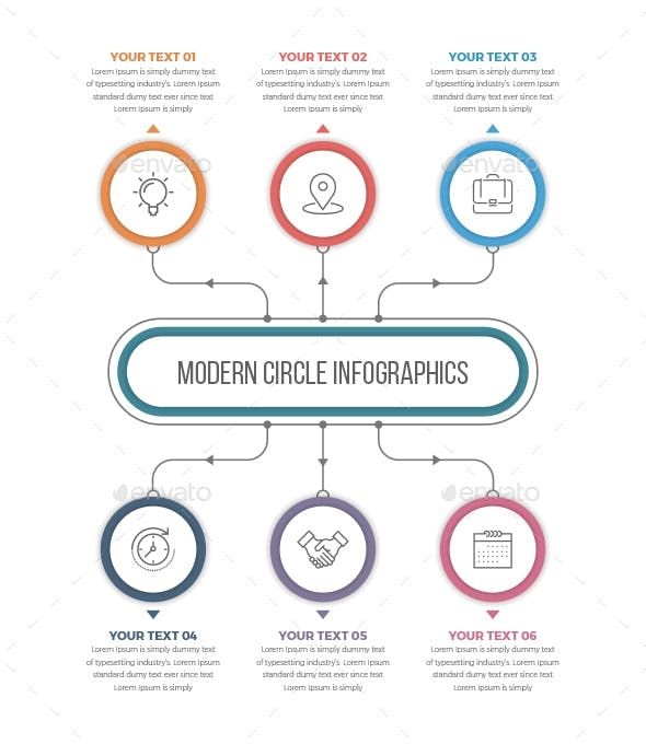 Modern Circle Infographics