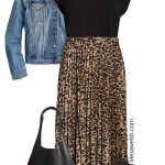 Plus Size Leopard Skirt Outfit