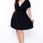 Plus Size Lucy Flare Dress - Black - 3X / Black