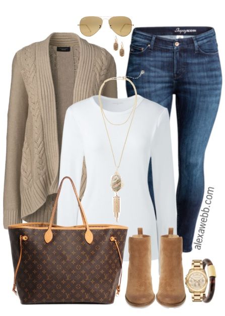 Plus Size Sand Cardigan Outfit
