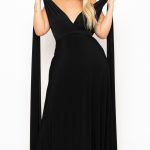 Plus Size Sashay Infinity Convertible Dress- Black - 1X / Black