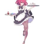 Premium Vector | Anime manga girl dressed as a maid