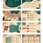 Premium Vector | Casual presentation design concept with infographic elements