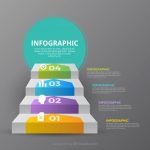 Premium Vector | Inforgraphic steps collection with many colors