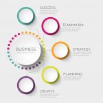 Premium Vector | Modern abstract 3d infographic template with five steps for success