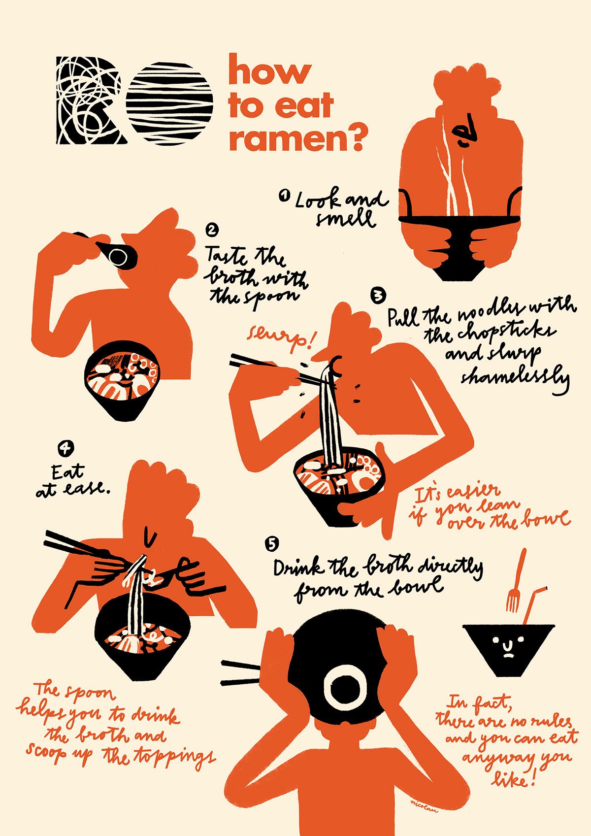 RO: How to eat ramen?