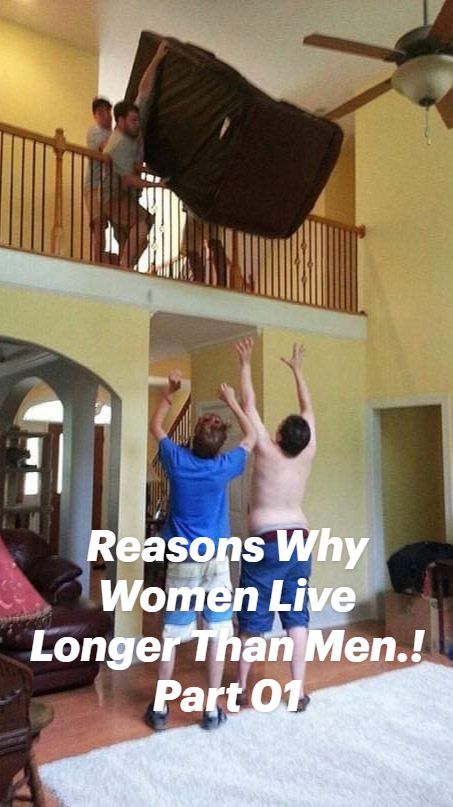 Reasons Why Women Live Longer Than Men.! Part 01 | Funny facts, Funny moments, Funny