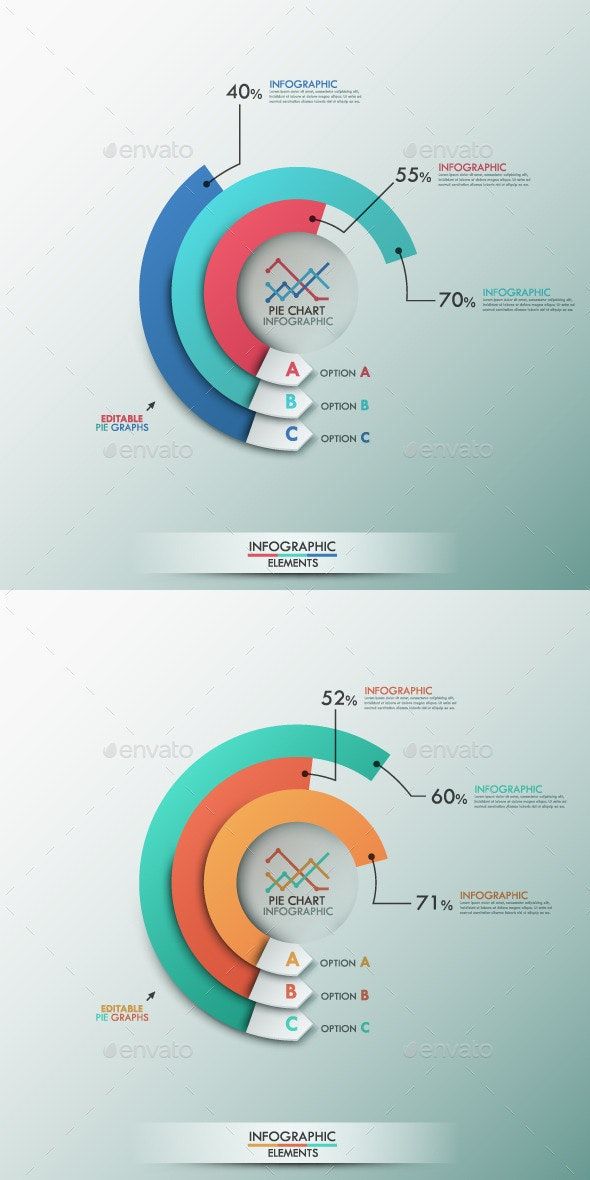 Smart Infographics Template With Pie Chart