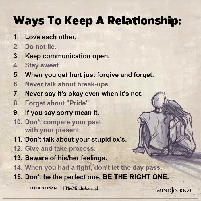 Ways To Keep A Relationship - Love Quotes, Romantic Quotes