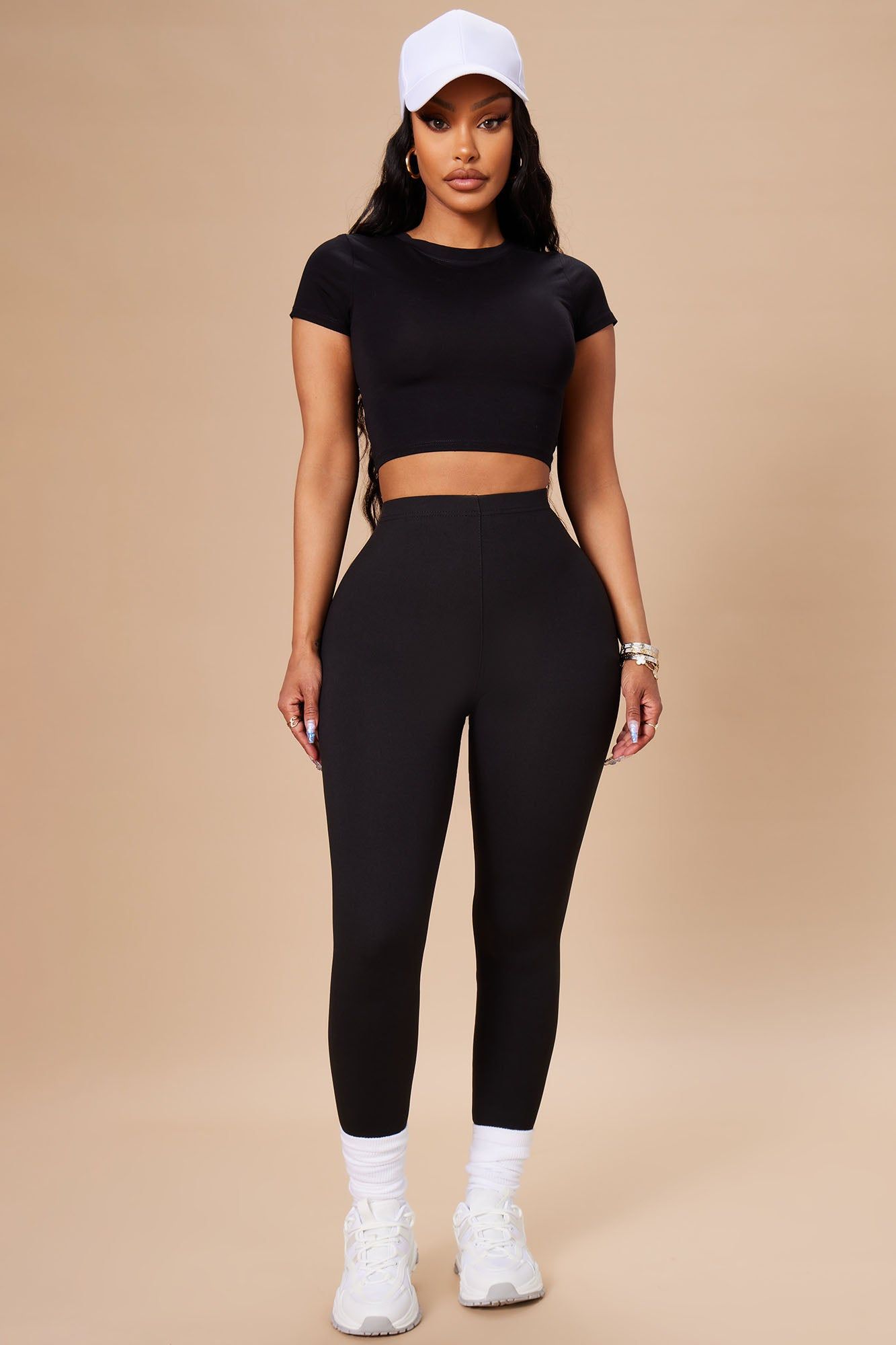 Women's Almost Every Day Leggings in Black Size Large by Fashion Nova