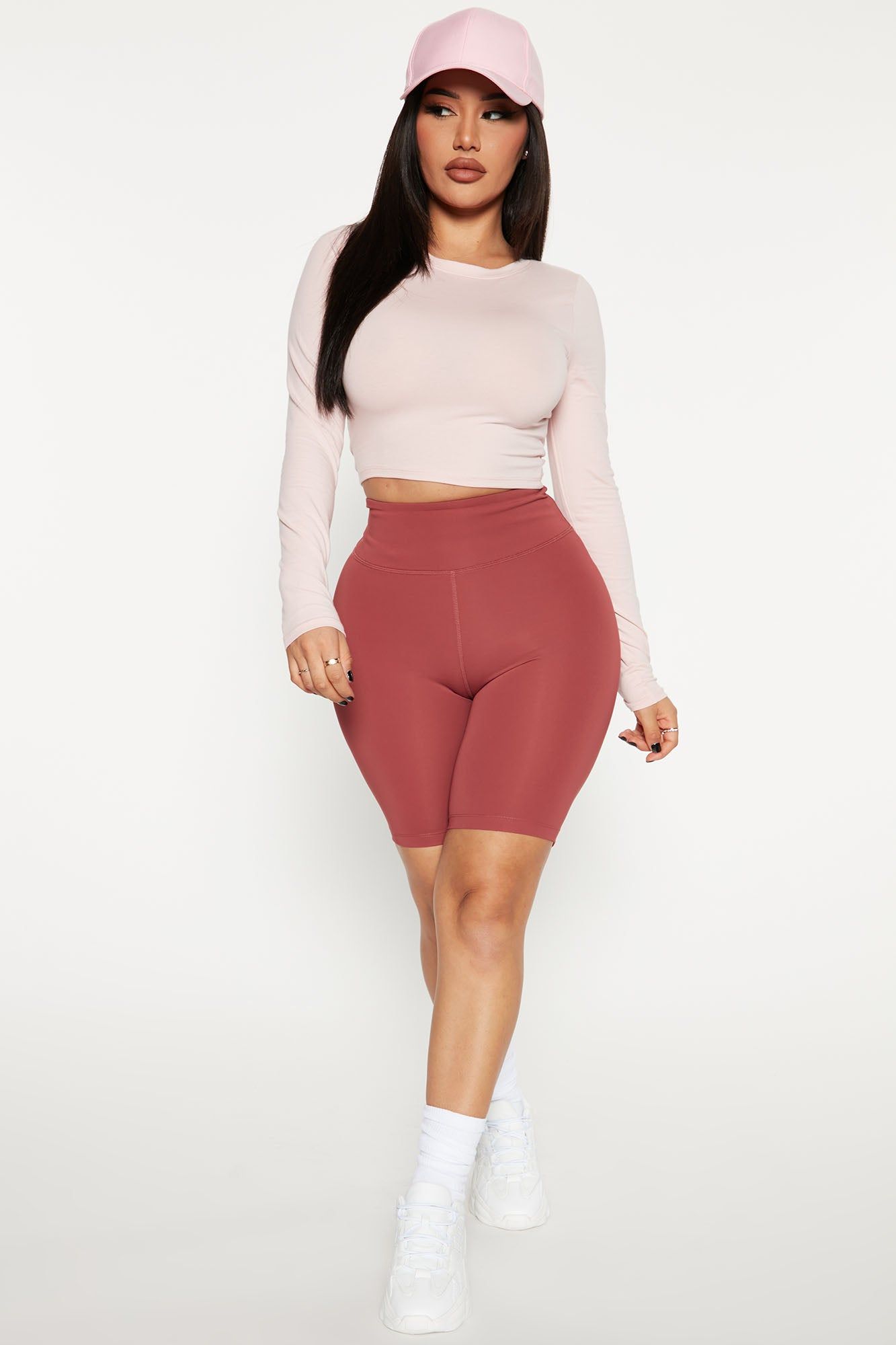 Women's Robin Long Sleeve Top in Pink Size XL by Fashion Nova