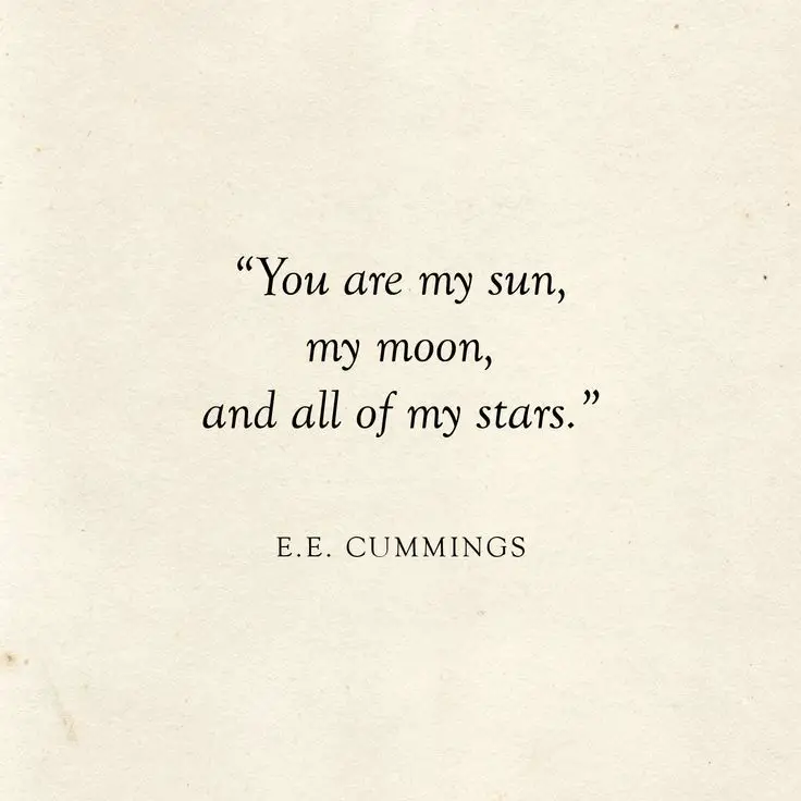 Zitate über Hochzeit: Du bist meine Sonne, mein Mond und alle meine Sterne