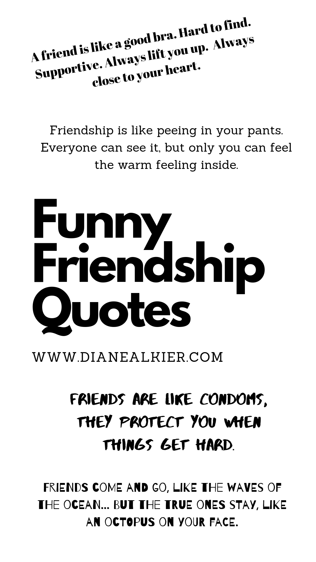 10 Funny Friendship Quotes Diane Alkier
