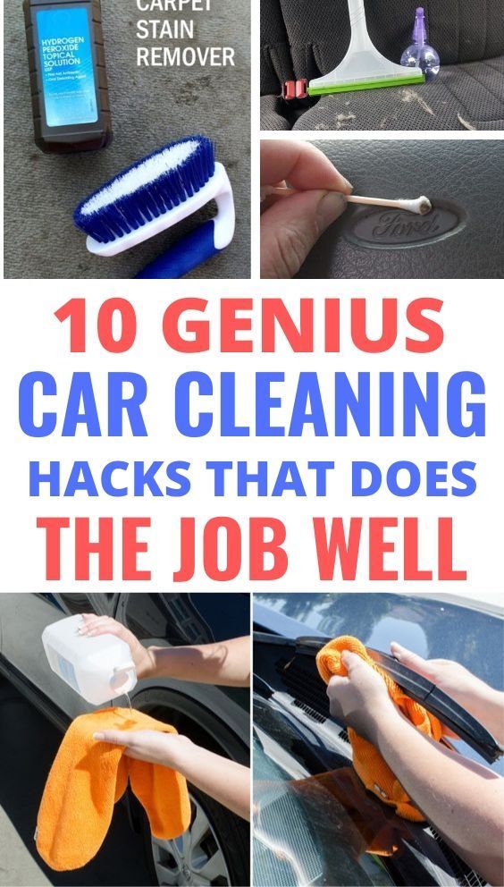 10 Genius Car Cleaning Hacks That Does The Job Well - Craftsonfire