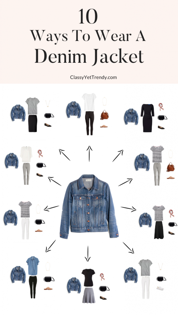 10 Ways To Wear A Denim Jacket - Classy Yet Trendy