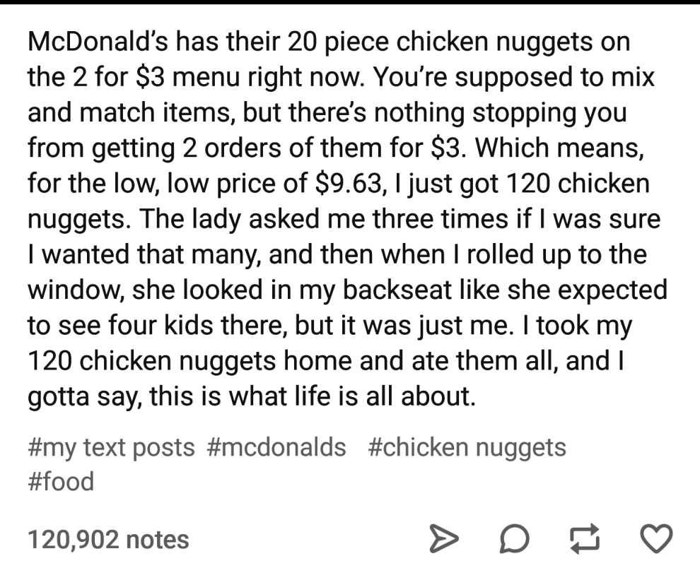 17 Dumb Posts About Chicken Nuggets That Are Weirdly Hilarious