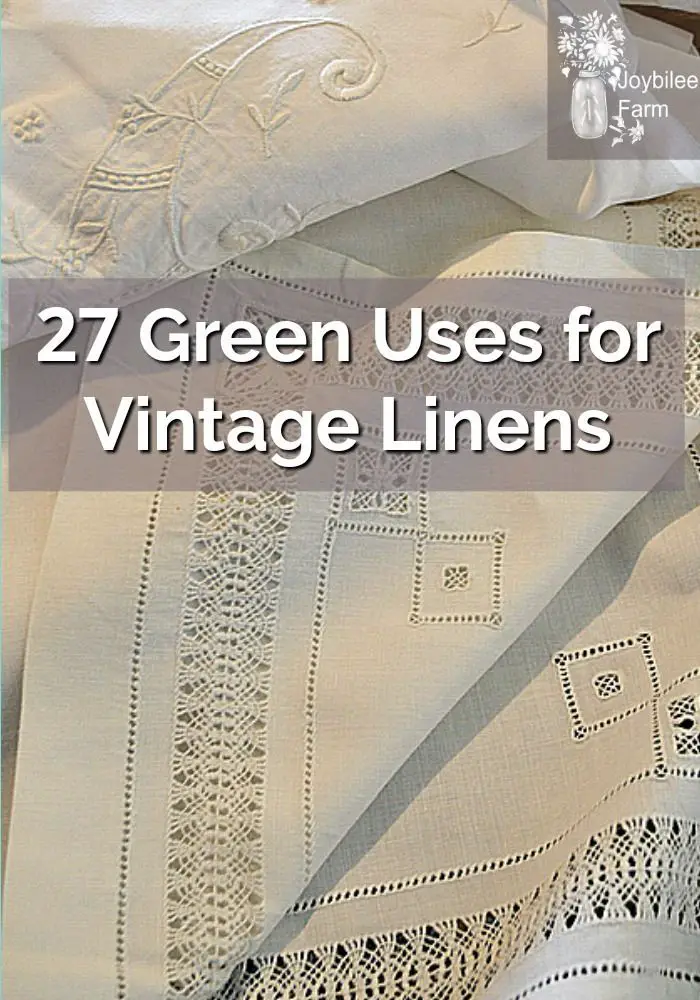 27 Green Uses for Vintage Linens | Joybilee® Farm | DIY | Herbs | Gardening |