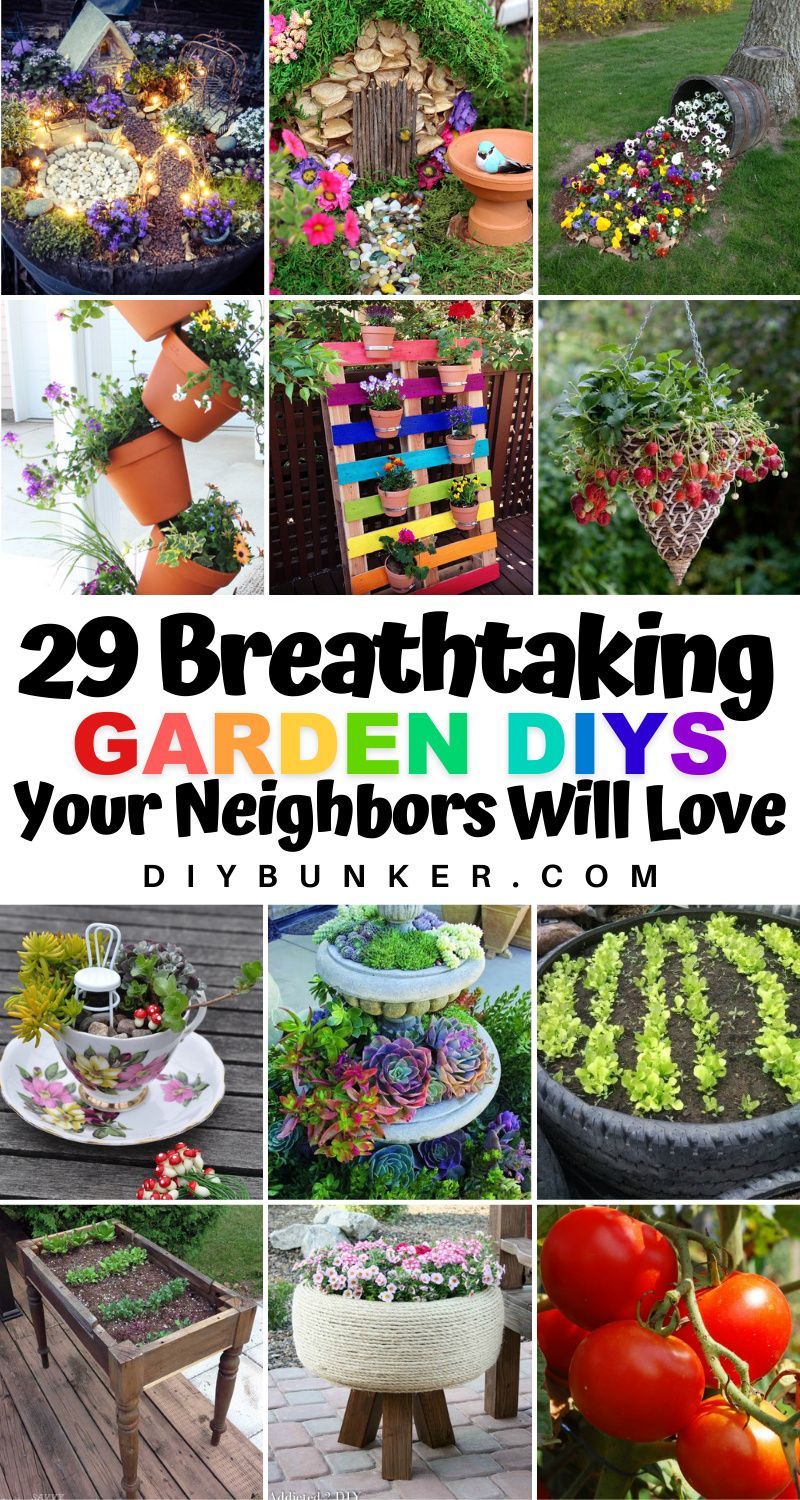 29 Breathtaking DIY Gardening Ideas for Your Yard