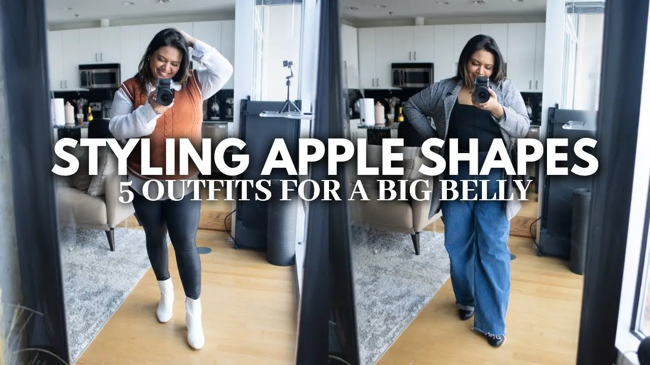 5 PLUS SIZE OUTFITS FOR A BIG BELLY | HOW TO STYLE APPLE SHAPED BODY | UNAPOLOGETICALLY APPLE SHAPED