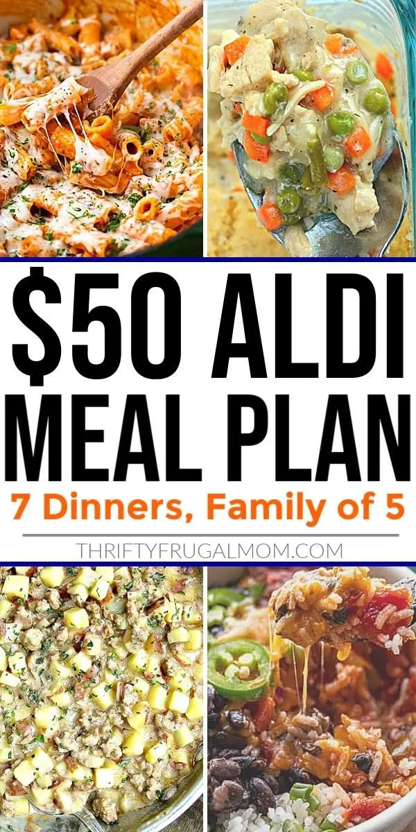 $50 Aldi Meal Plan for Families