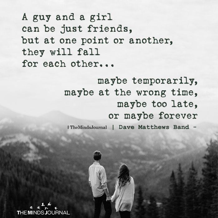 A Guy And A Girl Can Be Just Friends - Dave Matthews Band