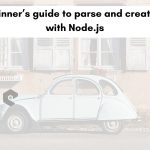Node.js XML parser illustration with an old Car to show XML legacy