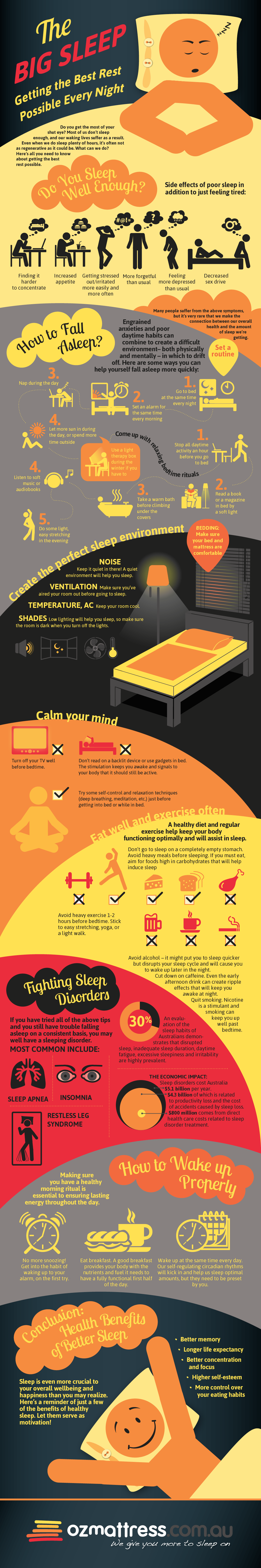 An Infographic To Help You Get The Best Sleep