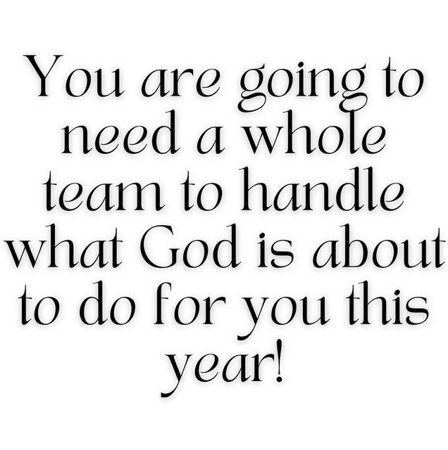 Angie (Woman Who Pray Ministries) on Instagram: "You are going to need a whole team to handle what God is about to do for you this year! 🙏🏼🙏🏼🙏🏼"