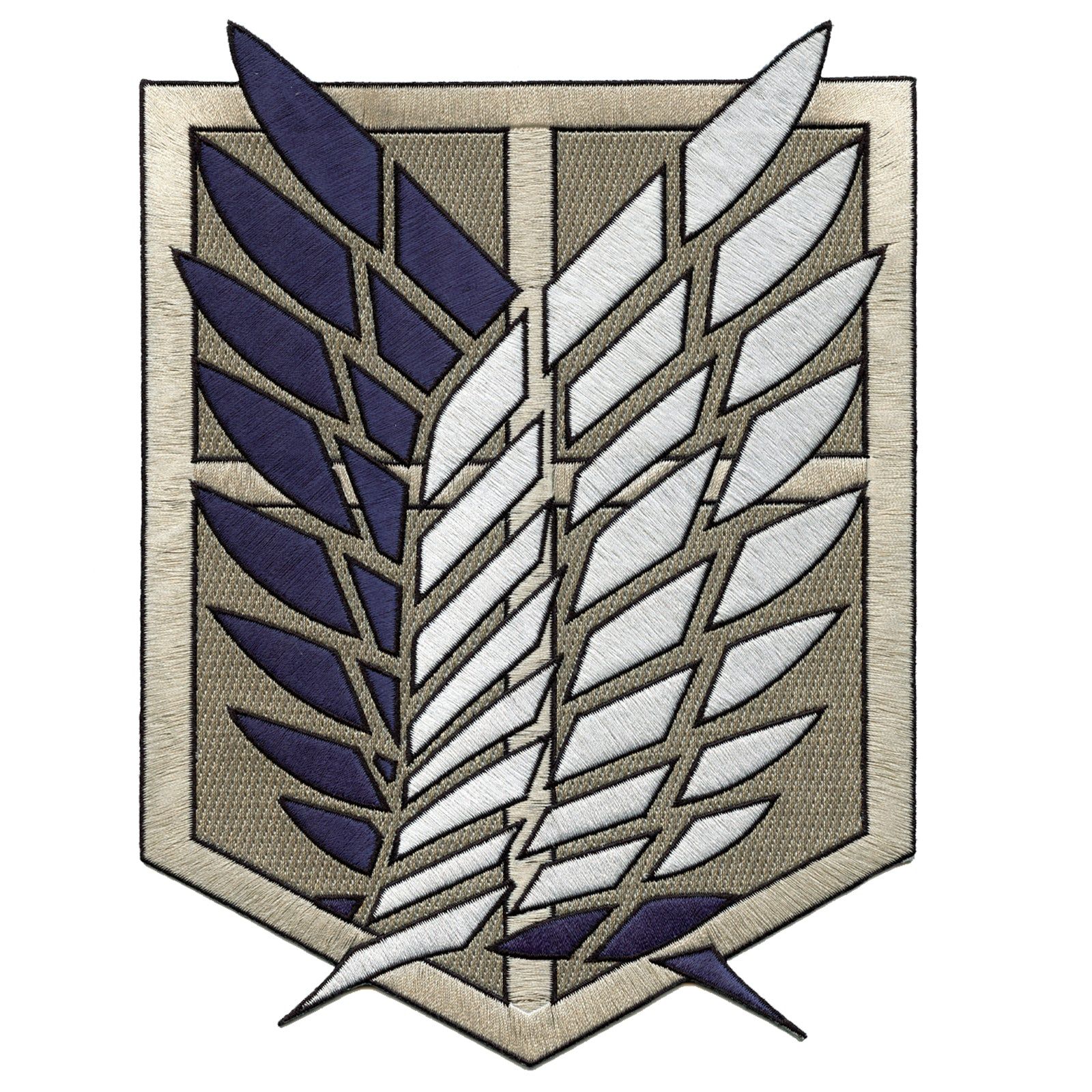 Attack On Titan Anime Freedom Wings Scout Regiment Emblem Iron On Large Back Patch